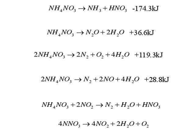 硝酸铵分解「硝酸铵分解产物」